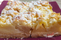 Príprava receptu Fantastický koláčik jabĺčka v oblakoch, krok 10