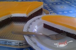 Príprava receptu Tvarohový koláč s pomarančovou želatínou, krok 21