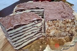 Lahodná torta Karpatka - tradičná poľská dobrota podľa receptu od cukrárky., krok 7