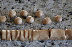 Príprava receptu Kakaové sušienky s arašidovým krémom, krok 1