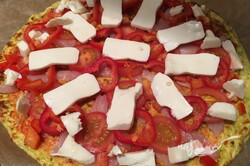Príprava receptu Cuketová pizza s mozzarelou bez múky, krok 7