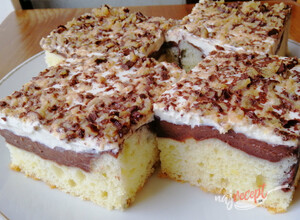 Recept Vynikajúci MARGOT koláč s čokoládovým pudingom
