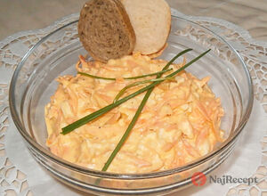 Recept Zdravý mrkvový šalát s vajíčkom. Vhodný ako príloha alebo sýta večera.