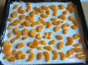Recept Najlepšie osviežujúce mandarínkové rezy z kyslej smotany