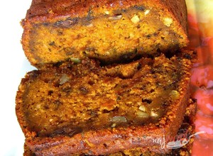 Recept Tekvicový chlebík s kúskami čokolády a orechmi