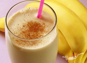 Recept Banánový milkshake