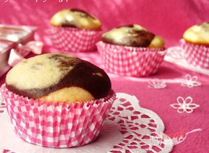 Fotorecept: Mramorové muffiny s čokoládou