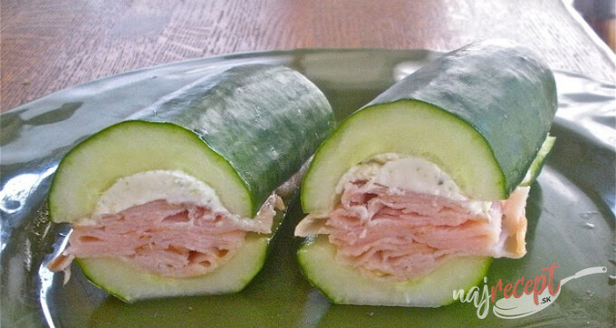 Recept Fitness sendvič z uhorky namiesto pečiva