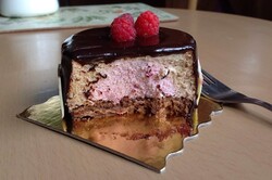 Príprava receptu Malinovo-čokoládové penové tortičky, krok 9