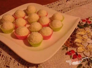 Recept Vianočné cukríky z kokosu