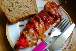 Príprava receptu Plnená paprika obalená v slanine, krok 1