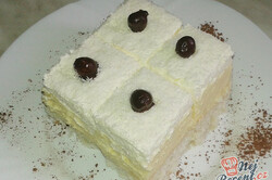 Príprava receptu Lahodné kokosové kocky s vanilkovým krémom, krok 2
