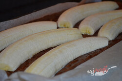 Príprava receptu Banánové rezy s čokoládovými hoblinami, krok 4