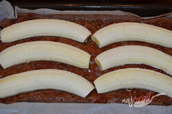 Príprava receptu Banánové rezy s čokoládovými hoblinami, krok 3