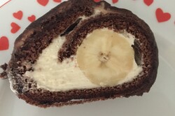 Recept Čokoládová roláda s banánom