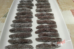 Príprava receptu Čokoládové valčeky obalené vo vanilkovom cukre, krok 3