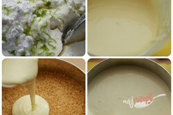 Príprava receptu Cheesecake {pečene nepečený} s jahodami, krok 2