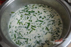 Príprava receptu Krémová polievka z medvedieho cesnaku, krok 6