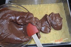 Príprava receptu Čokoládový koláč MRAVENISKO, krok 9