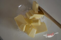 Príprava receptu Vanilkové kolieska lepené marmeládou, krok 2