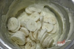 Príprava receptu Banánové rezy s vanilkovým krémom, krok 2