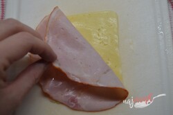 Príprava receptu Kuracie rolky so šunkou a syrom, krok 2