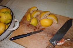 Príprava receptu Závis s dulami, jablkami a aróniou, krok 1