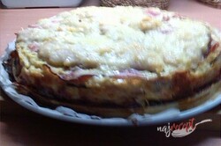 Recept Slaná kuracia torta so šunkou a syrom
