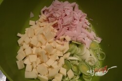 Príprava receptu Zelerový šalát s ananásom a pórom, krok 2