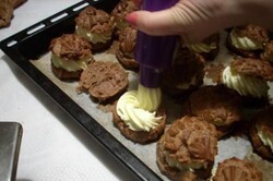 Príprava receptu Krehké mini veterníky plnené vanilkovým krémom, krok 3