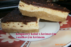 Recept Krupicový koláč s vanilkovým krémom