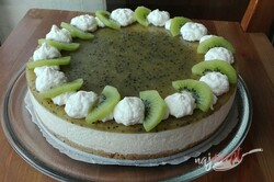 Príprava receptu Osviežujúca kivi torta bez pečenia, krok 2