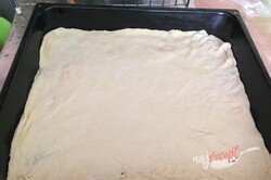 Príprava receptu Kysnutý koláč s makom, marhuľami a tvarohom, krok 6