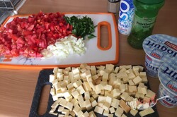 Príprava receptu Cestovinový šalát so syrom čedar, krok 3