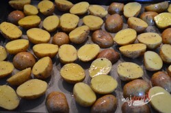 Príprava receptu Pečené zemiaky s francúzskou omáčkou, krok 4