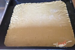 Príprava receptu Jednoduchý tvarohovo čučoriedkový koláč s posýpkou, krok 6