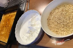 Príprava receptu Bomba koláč s orieškovým snehom, krok 8