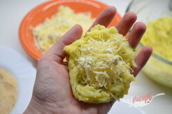 Príprava receptu Zemiakové krokety plnené syrom, krok 10