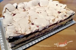 Príprava receptu Krakovský ovocný koláč s krehkou penou, krok 11