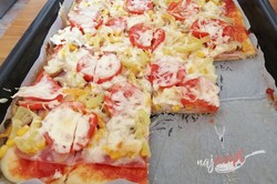 Príprava receptu Fantastická domáca pizza bez droždia (bez kysnutia), krok 11