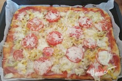 Príprava receptu Fantastická domáca pizza bez droždia (bez kysnutia), krok 10