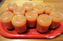 Príprava receptu Cuketovo paradajková nátierka do pohárov, krok 11