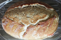 Príprava receptu Chrumkavý hrnčekový domáci chlieb bez miesenia, krok 9