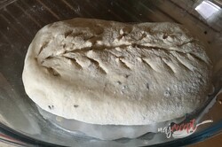 Príprava receptu Chrumkavý hrnčekový domáci chlieb bez miesenia, krok 8