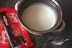 Príprava receptu Tvarohové rezy s čokoládovým pudingom - fotopostup, krok 16
