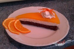 Príprava receptu Tvarohový koláč s pomarančovou želatínou, krok 19