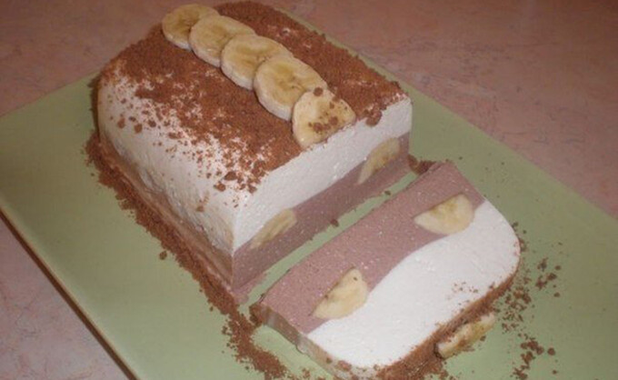 Recept Tvarohový dezert s banánom
