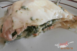 Príprava receptu Lasagne s lososom a špenátom, krok 4