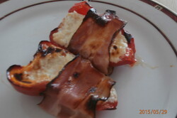 Recept Plnená paprika obalená v slanine
