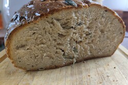 Príprava receptu Poctivý domáci chlieb so semienkami, krok 3